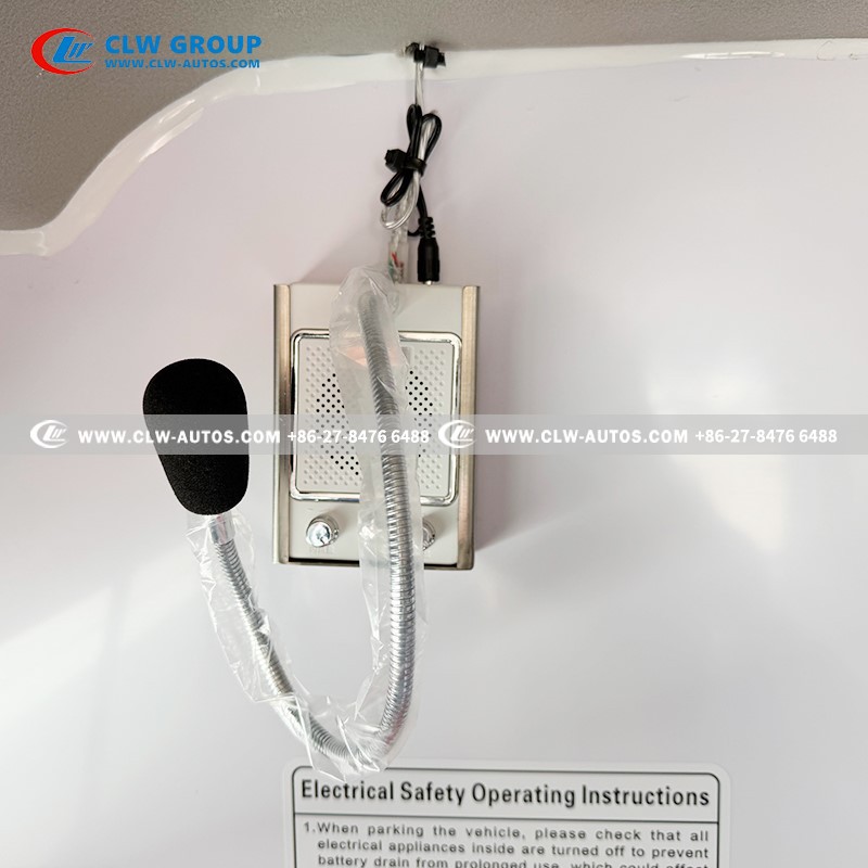 Inercom system between driven cabin and medical cabin