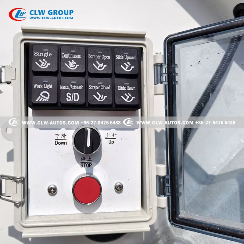 19ISUZU FTR 4X2 12CBM Compressed Garbage Truck-control level