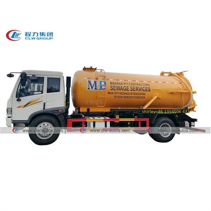 RHD 8Tons 8000L Cesspit Emptier Truck FAW