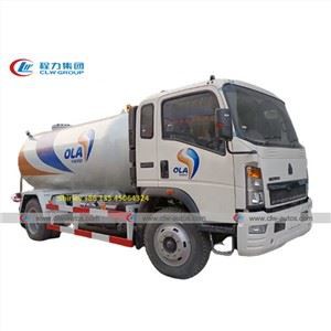 RHD Howo 2000 Gallons LPG Gas Delivery Truck