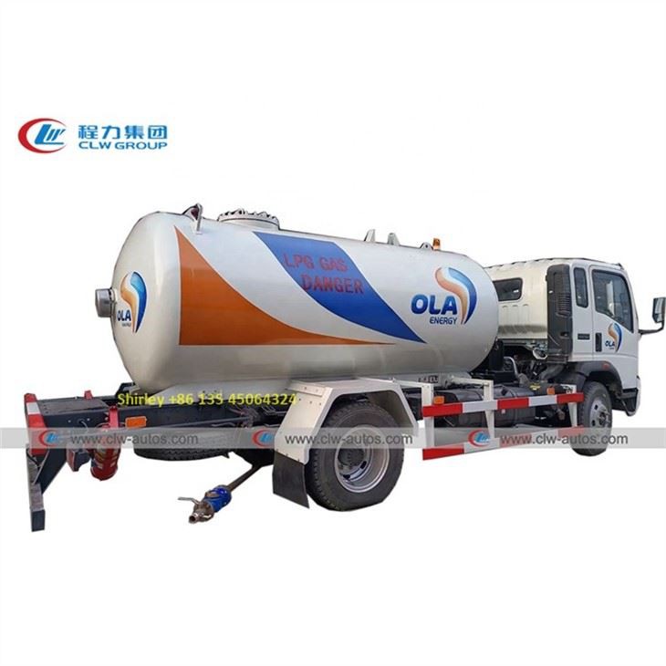 RHD Howo 2000 Gallons LPG Gas Delivery Truck