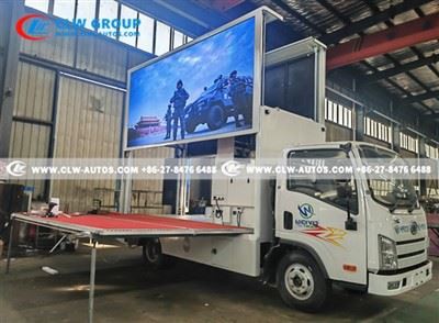 RHD Triple-Sided Screen LED Truck With Stage