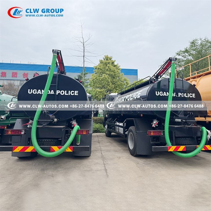 10CBM Vacuum Fecal Waste Removal For Uganda