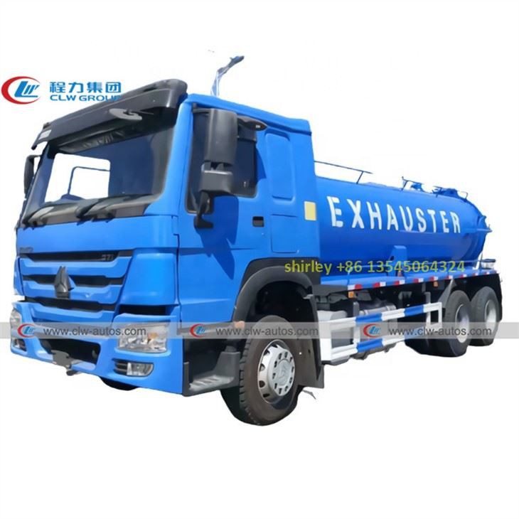 Right Hand Drive Sinotruk Howo 18000L Sewer Exhauster Truck