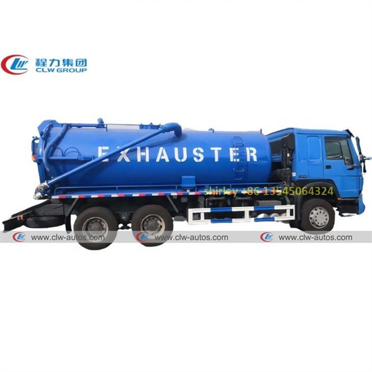 Right Hand Drive Sinotruk Howo 18000L Sewer Exhauster Truck