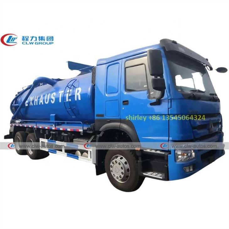 Right Hand Drive Sinotruk Howo 18000L Sewer Exhauster Truck