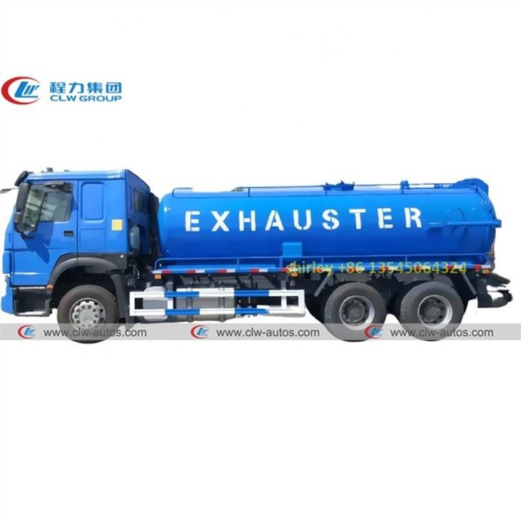 Right Hand Drive Sinotruk Howo 18000L Sewer Exhauster Truck