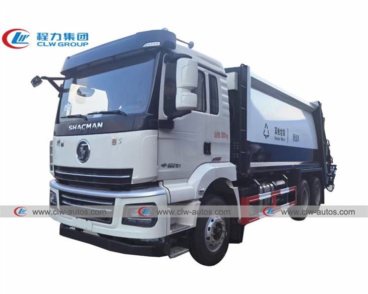 Shacman 20cbm 15tons 6X4 Compactor Garbage Truck