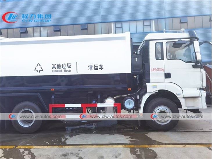 Shacman 20cbm 15tons 6X4 Compactor Garbage Truck