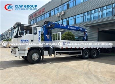 Shacman 6X4 12Tons Straight Crane Truck