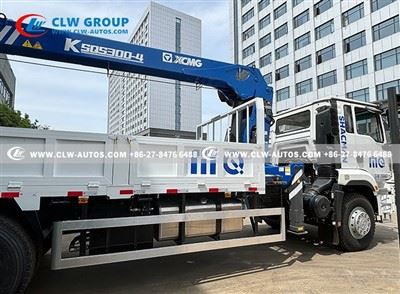 Shacman 6X4 12Tons Straight Crane Truck