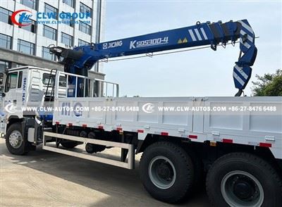Shacman 6X4 12Tons Straight Crane Truck