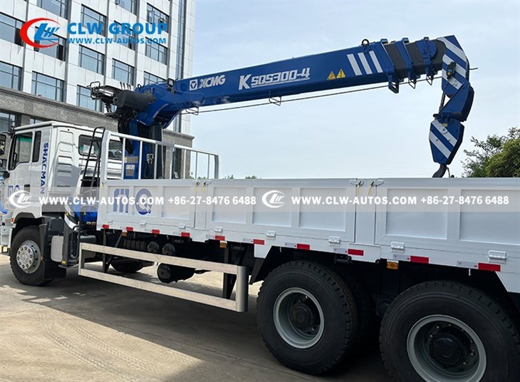 Shacman 6X4 12Tons Straight Crane Truck