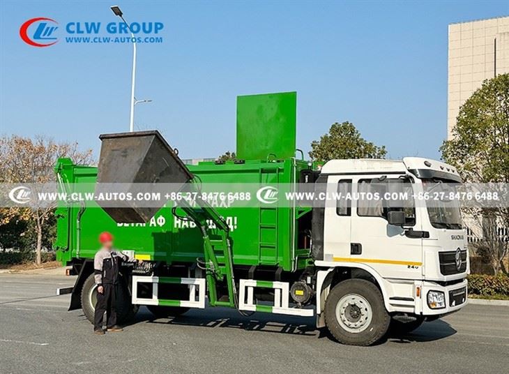 Shacman L3000 16cbm Side Loader Garbage Truck