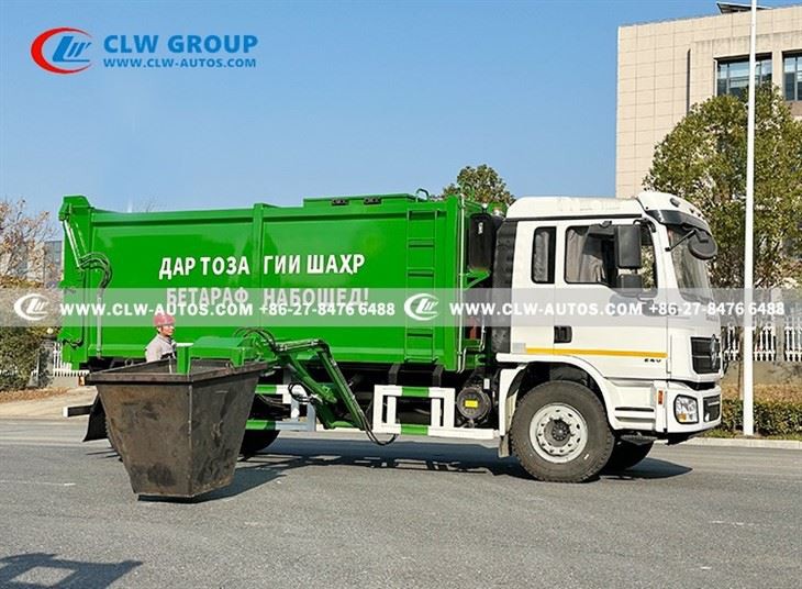 Shacman L3000 16cbm Side Loader Garbage Truck