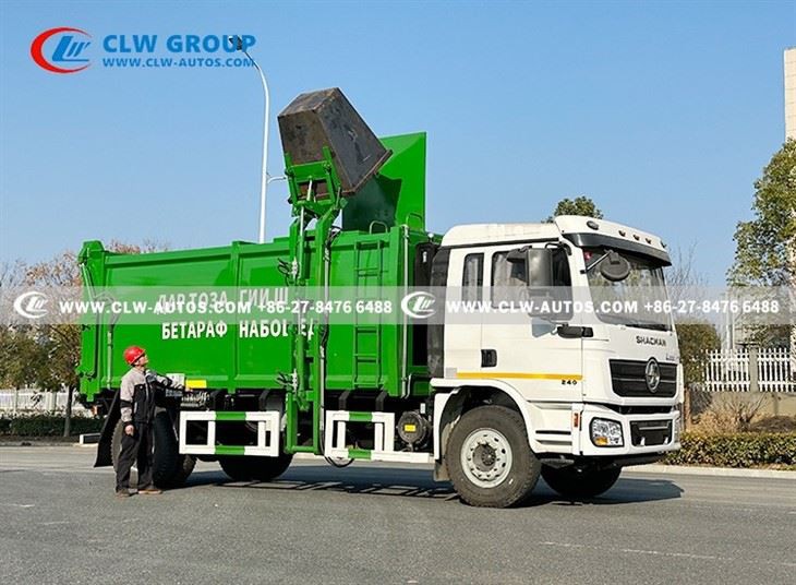 Shacman L3000 16cbm Side Loader Garbage Truck