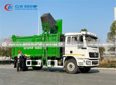 Shacman L3000 16cbm Side Loader Garbage Truck