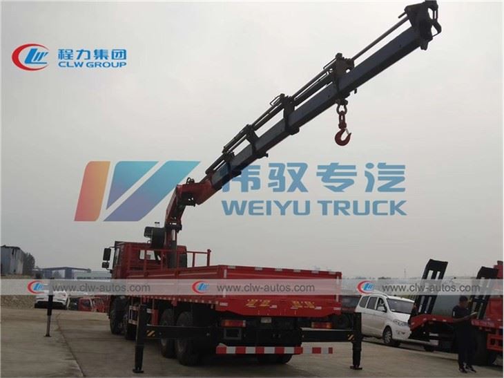 Shacman M3000 8X4 Truck Mounted 25Tons Knuckle Boom Palfinger Crane
