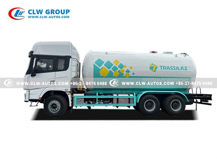 SHACMAN X3000 6x4 10Tons LPG Bobtail Truck For Kazakhstan