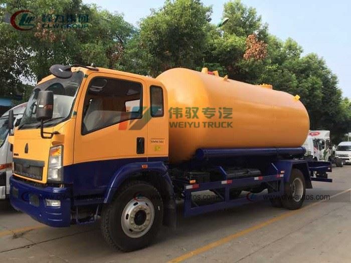 Sino Howo 15000Liters LPG Bobtail Truck