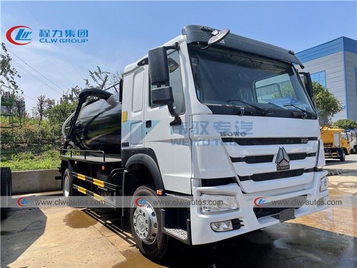 SINOTRUK 10M3 Vacuum Sewer Suction Tanker Truck