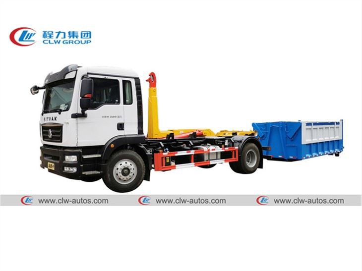 Construction Garbage Transport Sinotruk 14Ton Hook Lift Truck