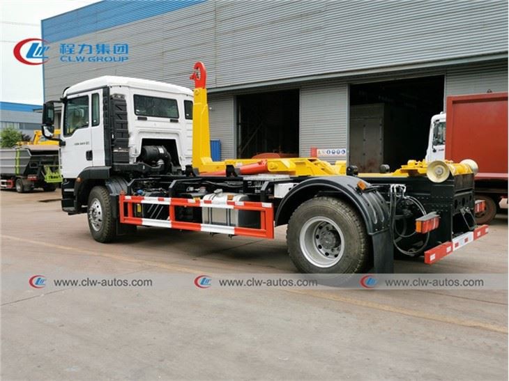 Construction Garbage Transport Sinotruk 14Ton Hook Lift Truck