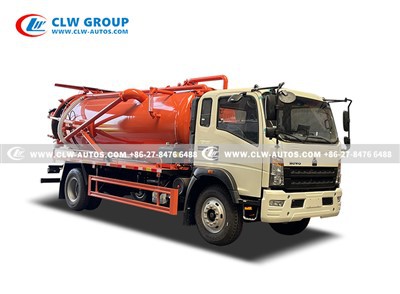 HOWO 10cbm Jurop Pump Vacuum Sewage Truck