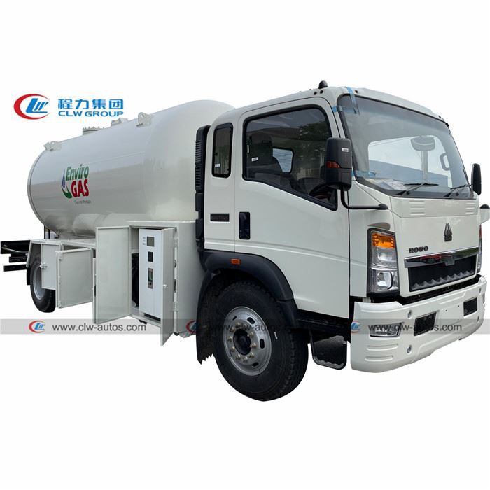 Sinotruk HOWO 4*2 15m3 7.5ton LPG Tanker Truck