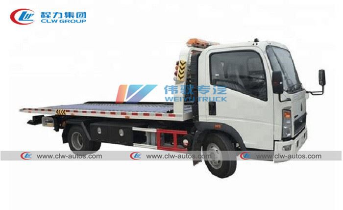 Sinotruk Howo 4t Flatbed Towing Wrecker Truck