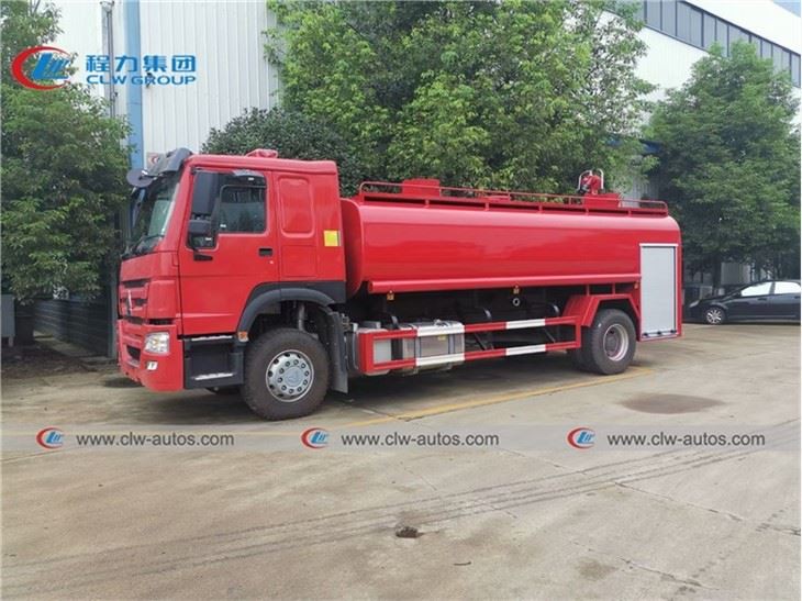 Sinotruk HOWO 4X2 15000liters Fire Fighting Water Tank Spraying Truck