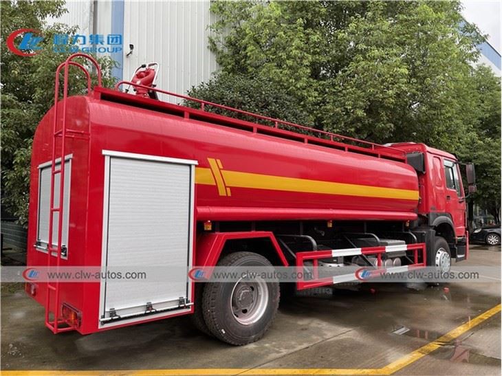 Sinotruk HOWO 4X2 15000liters Fire Fighting Water Tank Spraying Truck