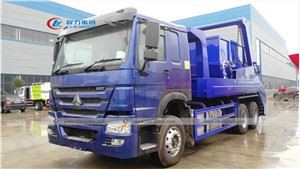 Sinotruk Howo 6X4 10CBM Skip Loader Swing Arm Garbage Truck