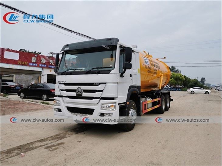RHD Sinotruk Howo 16,000Liters Vacuum Septic Suction Truck
