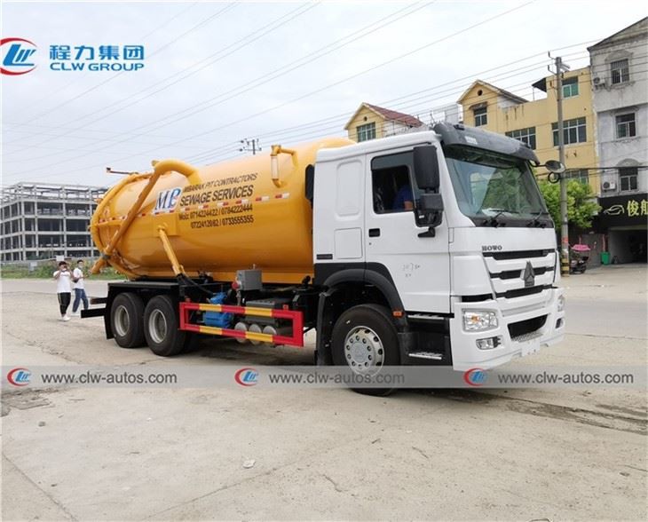 RHD Sinotruk Howo 16,000Liters Vacuum Septic Suction Truck