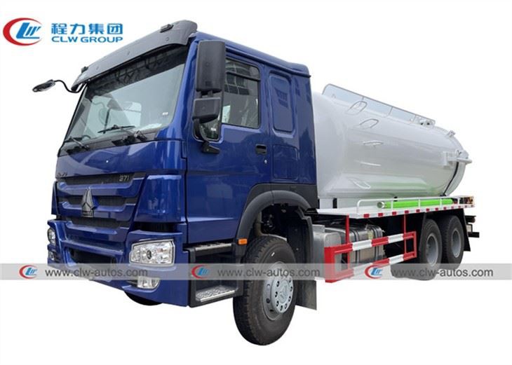 Sinotruk HOWO 6X4 15000liters Vacuum Sewage Suction Truck
