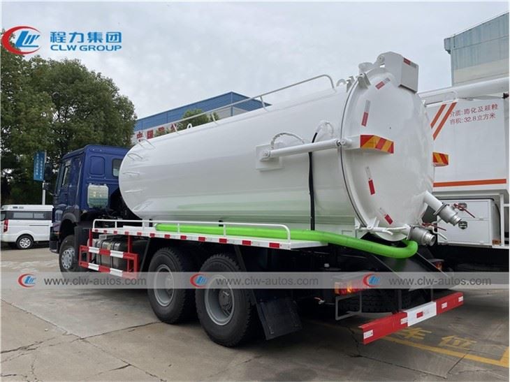 Sinotruk HOWO 6X4 15000liters Vacuum Sewage Suction Truck