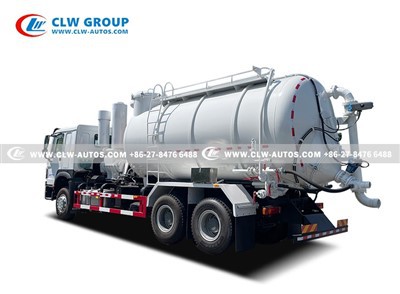 Sinotruk HOWO Industry Vacuum Loader Truck With Filter System For Cement Factory Use