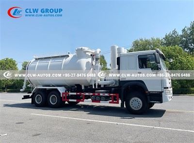 Sinotruk HOWO Industry Vacuum Loader Truck With Filter System For Cement Factory Use