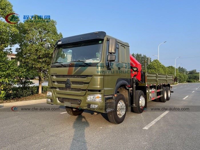 Sinotruk 25t SANY Folding Arm Crane Truck