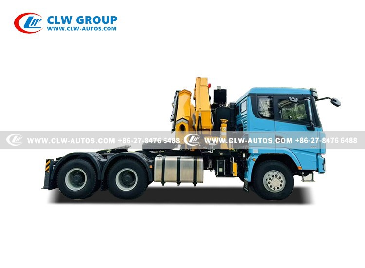 Tractor Truck With 8-Ton Knuckle Boom Crane