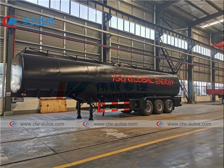 Tri-axle 50000Liters 1300 Gallons Fuel Transport Truck Trailer For Nigeria