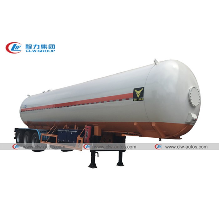 Vietnam 3 Axle 54M3 54000Liters LPG Gas Transport Tanker Semi Trailer