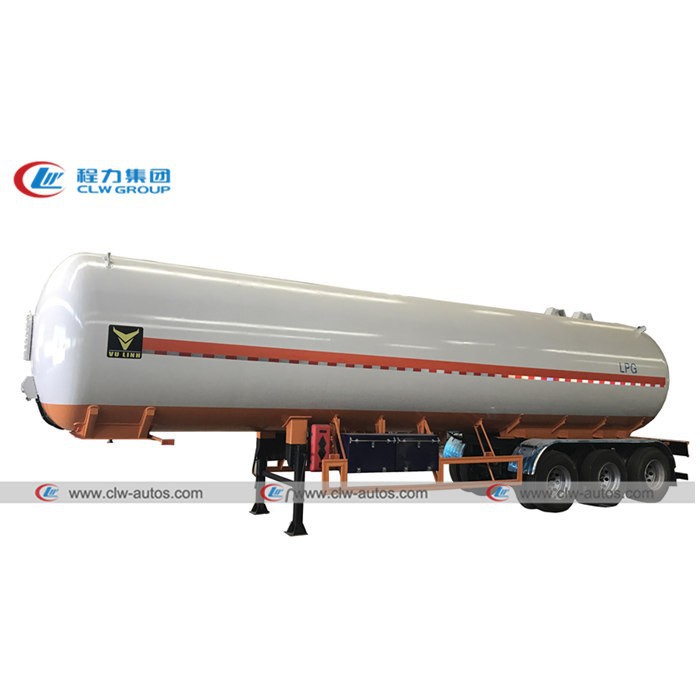 Vietnam 3 Axle 54M3 54000Liters LPG Gas Transport Tanker Semi Trailer