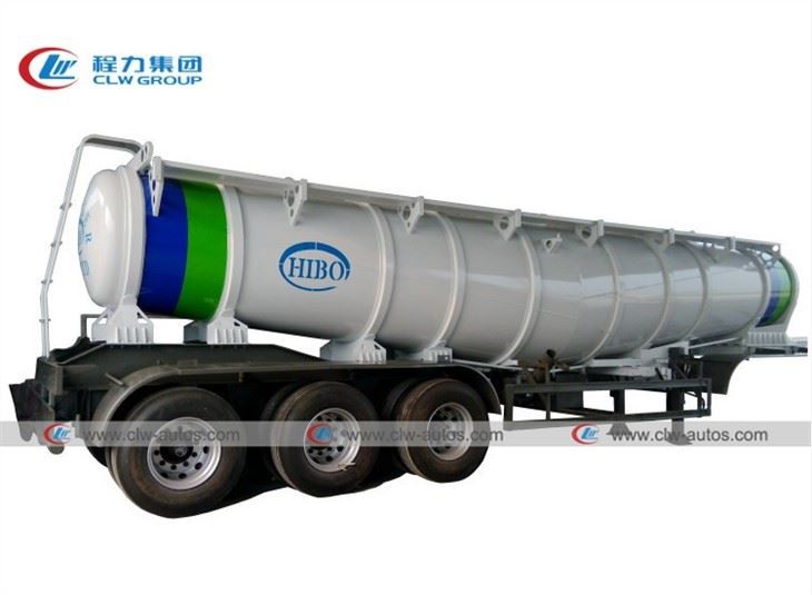 Zambia V-Shape 19M3 Sulfuric Acid Tank Semi Trailer