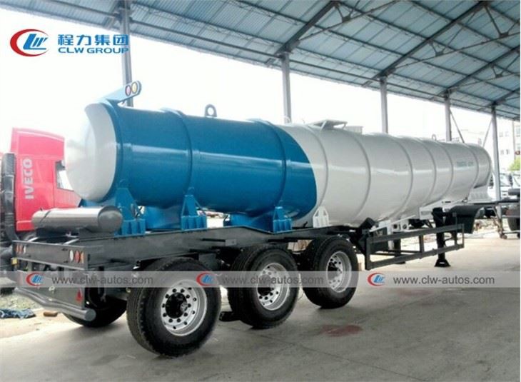 Zambia V-Shape 19M3 Sulfuric Acid Tank Semi Trailer