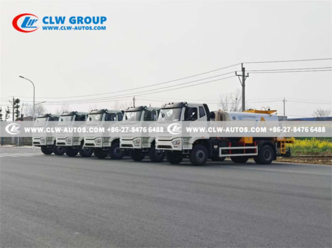 CLW Group Ships 5 FAW J6L Asphalt Distributor Trucks to Libya for Road Infrastructure Projects 1