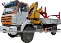 6.3Tons Beiben 4X4 Off Road Militay Crane Truck