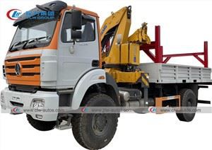6.3Tons Beiben 4X4 Off Road Militay Crane Truck