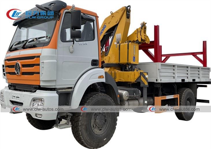 6.3Tons Beiben 4X4 Off Road Militay Crane Truck
